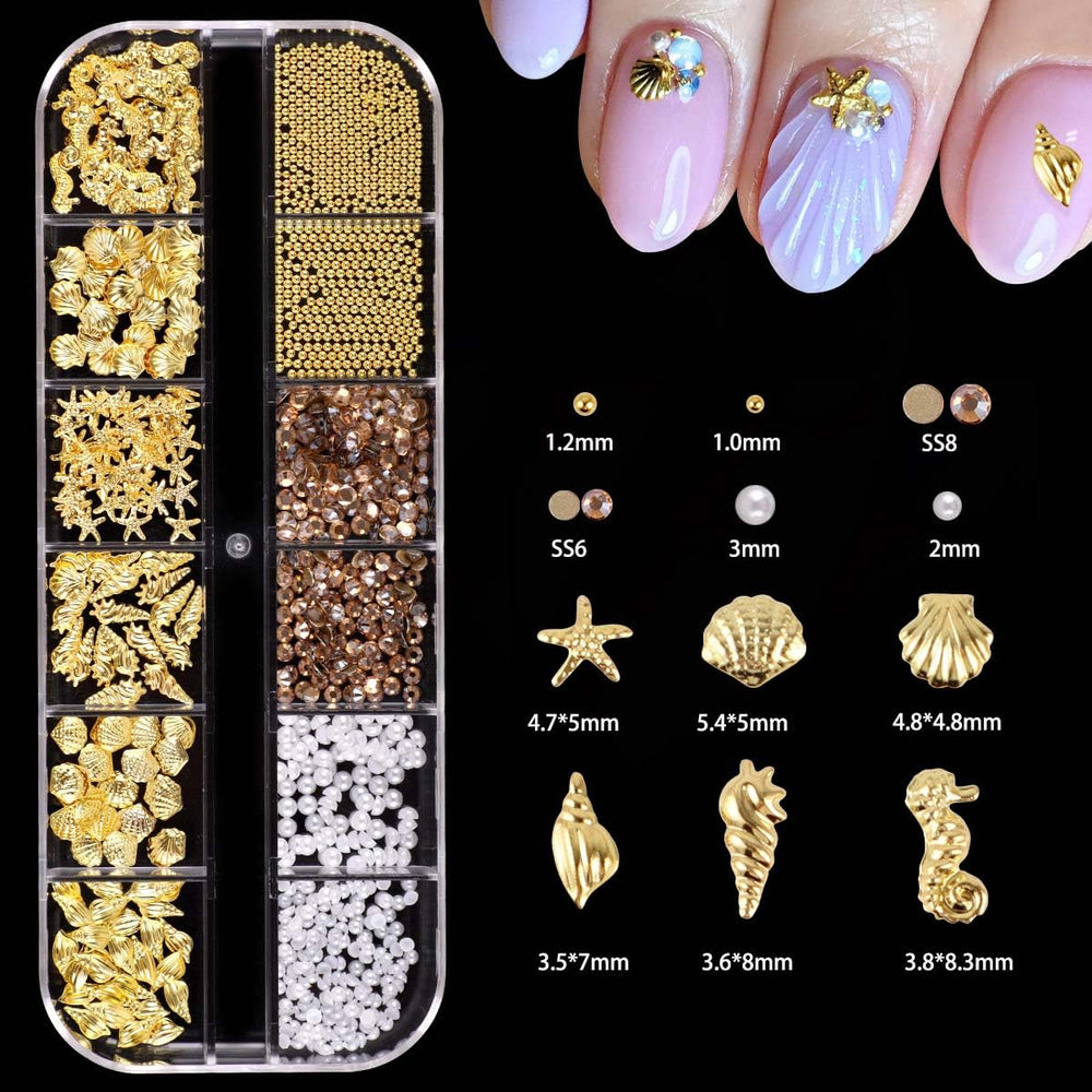 KACHIMOO cherry heart nail gems ideal for eye catching accents.