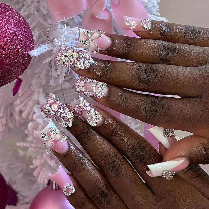 KACHIMOO dollar charm offers edgy metallic flair on nails