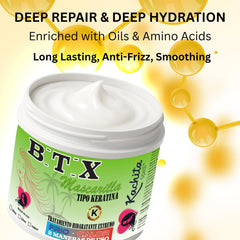 Kachita Spell frizz-control action on voluminous hair