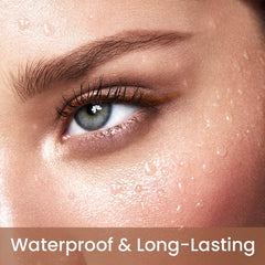 Kaely 16-hour wear eyeliner maintains color with minimal touch-ups.