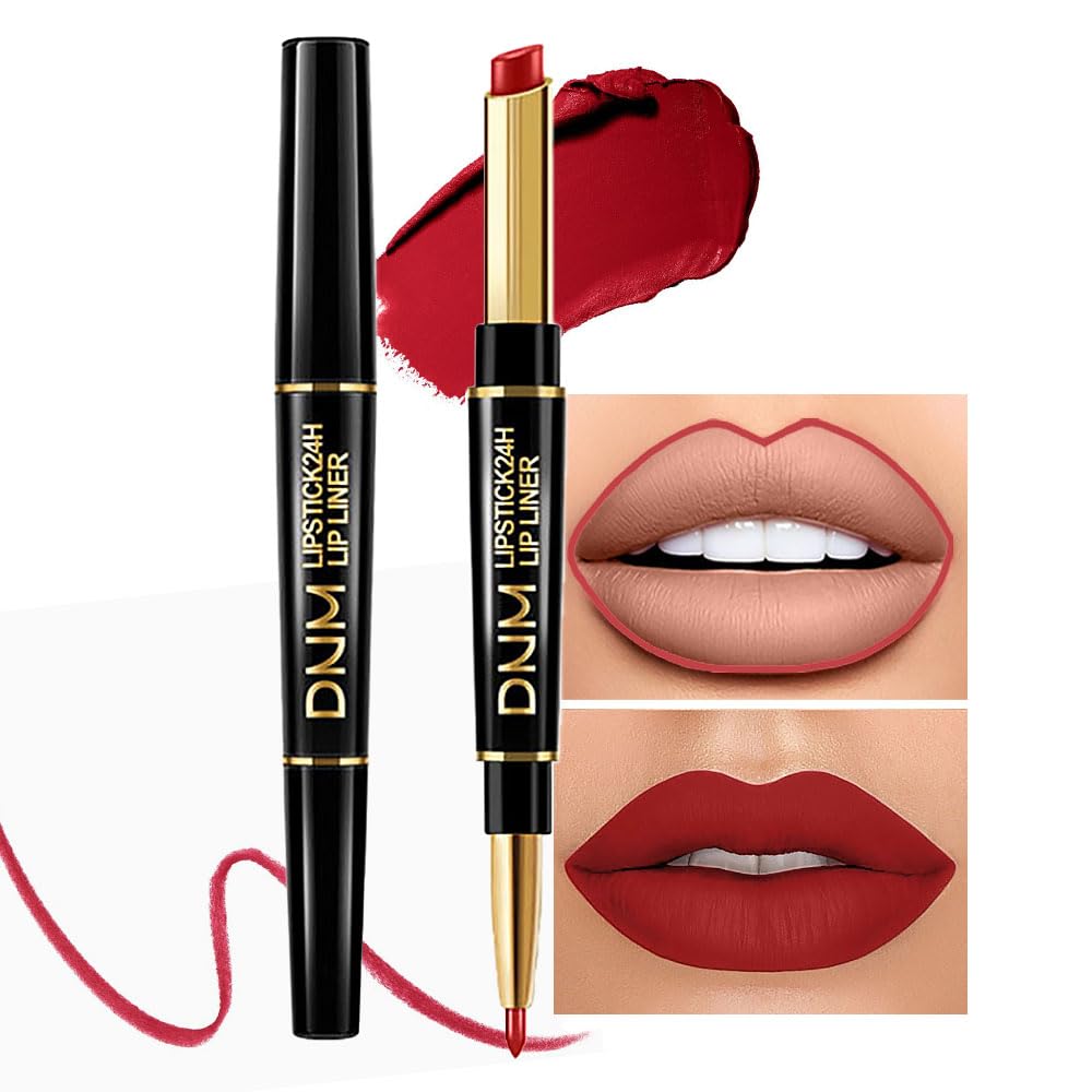 Kaely 2-in-1 red lip liner and lipstick set for versatile, long-lasting daily wear.