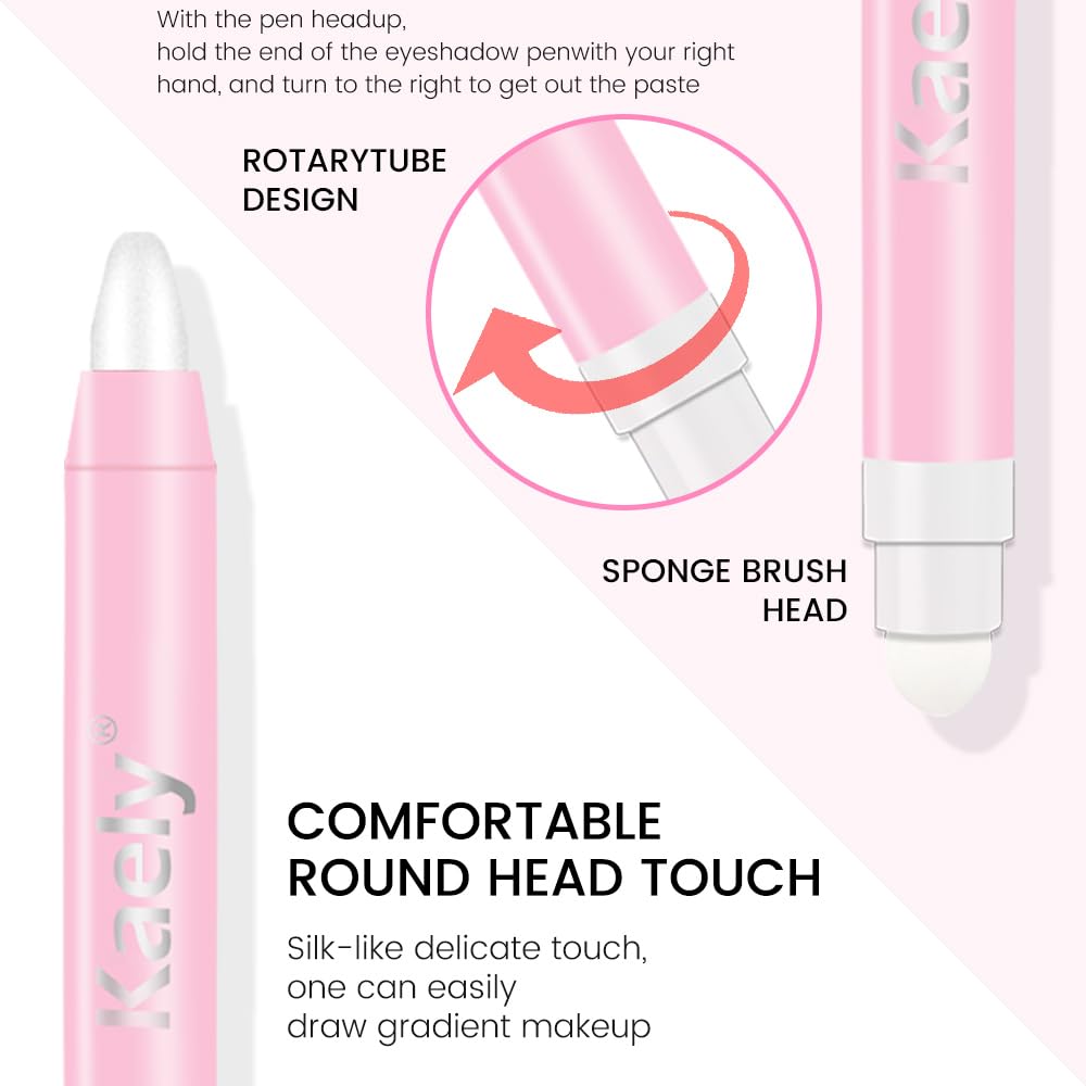 Kaely 2in1 eye shadow brightener waterproof finish stays creaseless