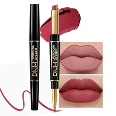 Kaely 2-in-1 lip liner and lipstick set with precise definition and 30 colors