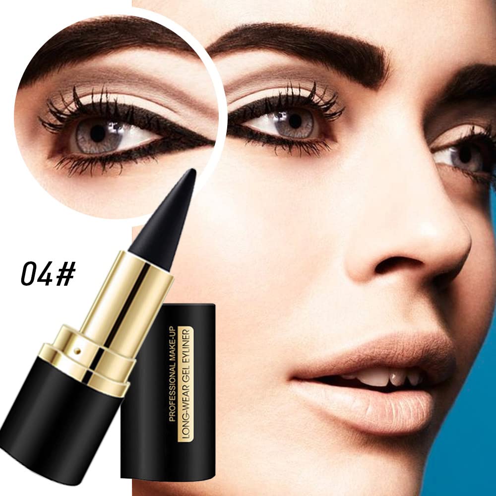 Kaely smoky eye with gel pencil delivers bold brown-black shade for dramatic evenings.