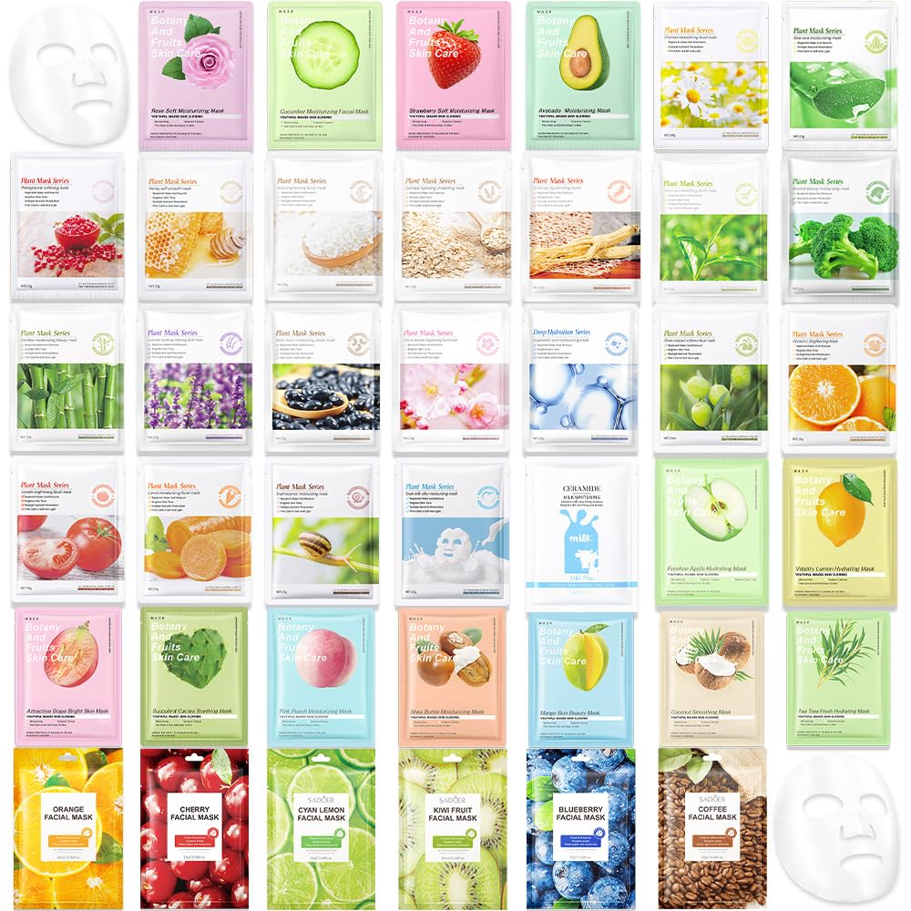 Kaely 40-pack kids masks bulk for spa sessions and family care