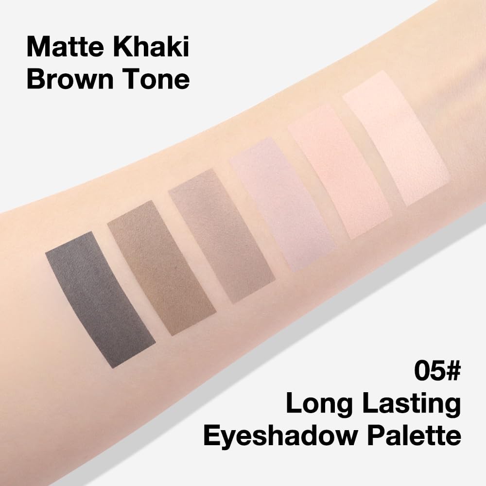 Kaely mini nude smoky palette compact fits easily in a makeup bag for travel.