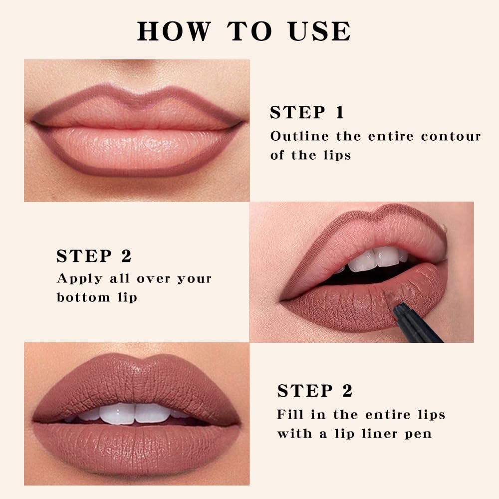 Kaely lip liner badge indicating vegan and cruelty-free status