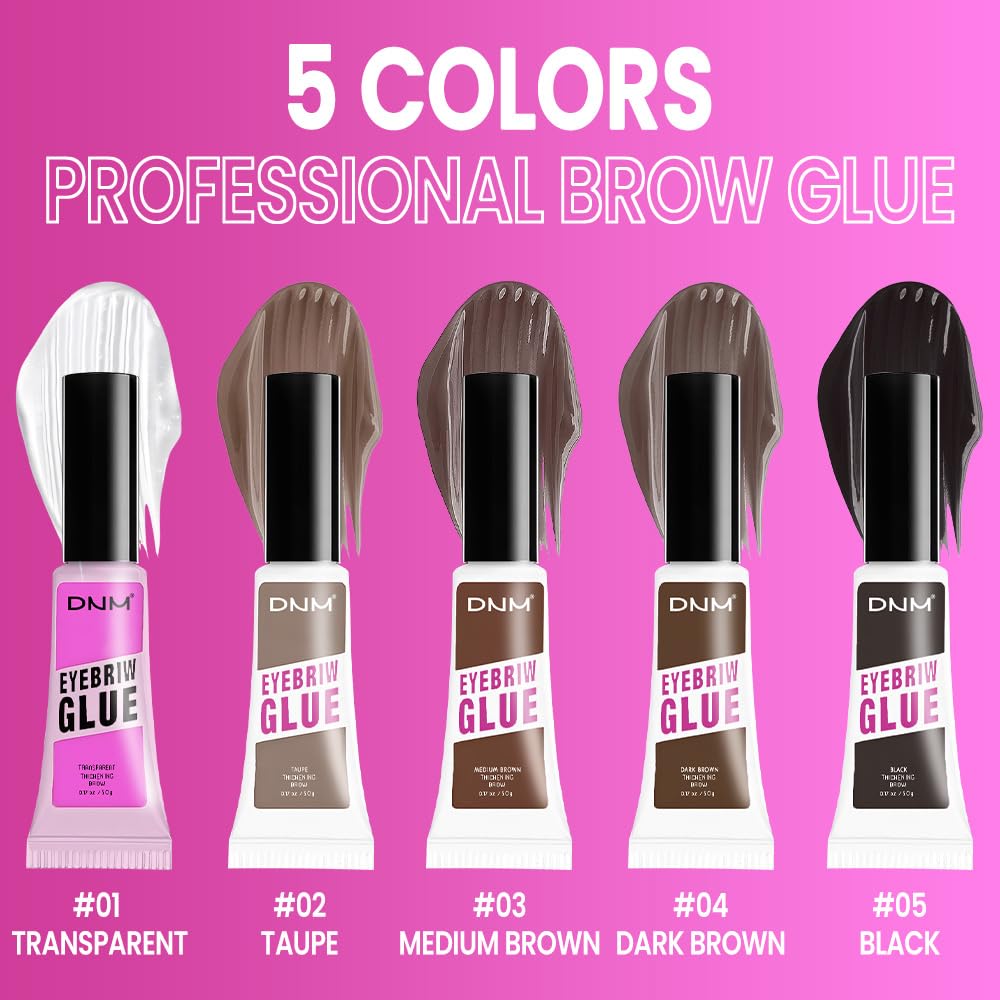 Kaely Brow Glue packaging closeup shows compact, travel-friendly design