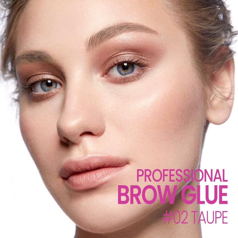Close-up of Kaely Brow Glue's Spiral-Tech brush for precise brow sculpting