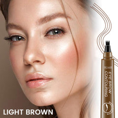 Kaely brow-pen demonstrates waterproof and smudge-proof performance.
