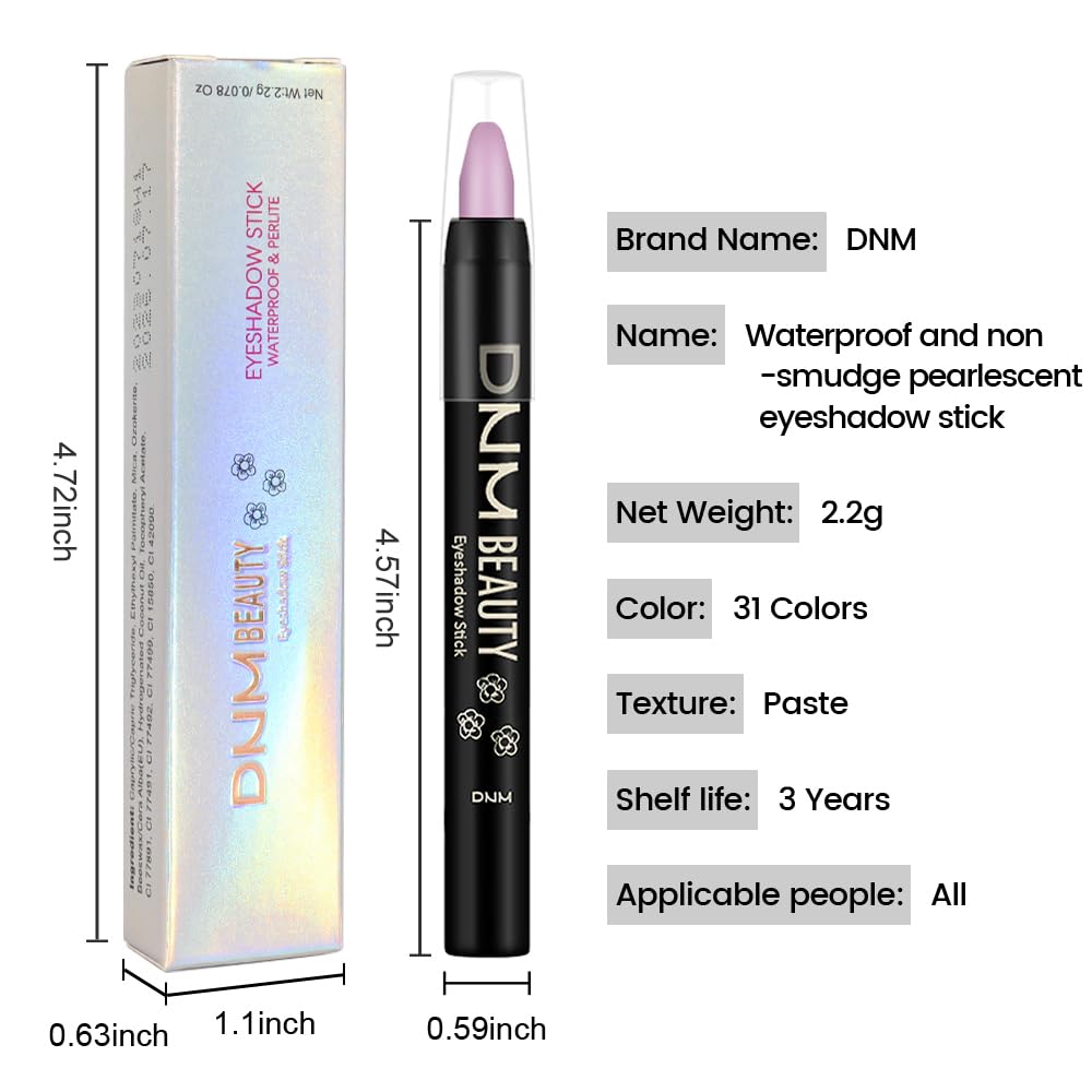 Easy-to-use stick suited for mature eyelids and quick makeup