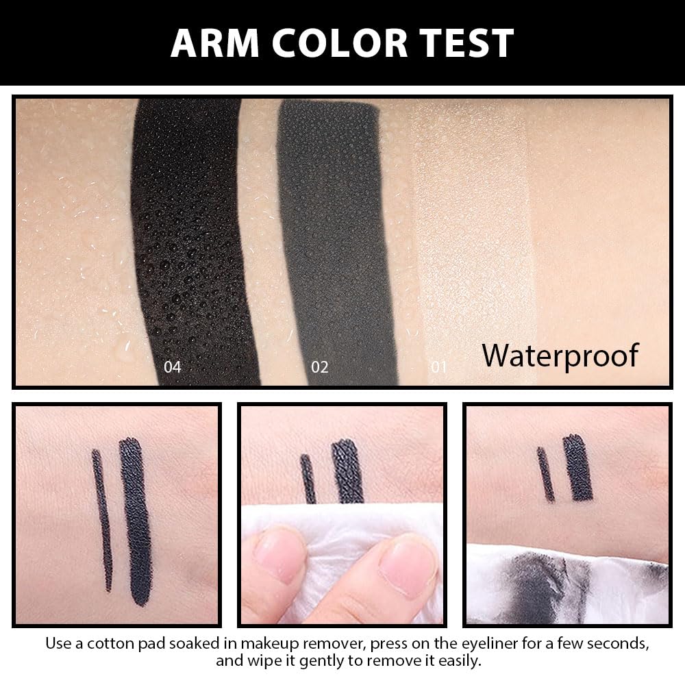 Kaely multifunction eyeliner works as lip liner, eye and brow tool.