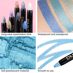 Kaely eyeshadow stick applying on lid for quick precision.