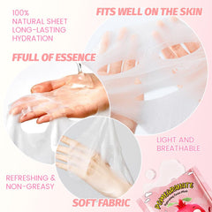Kaely strawberry-kiwi mask for skin softness and brightening