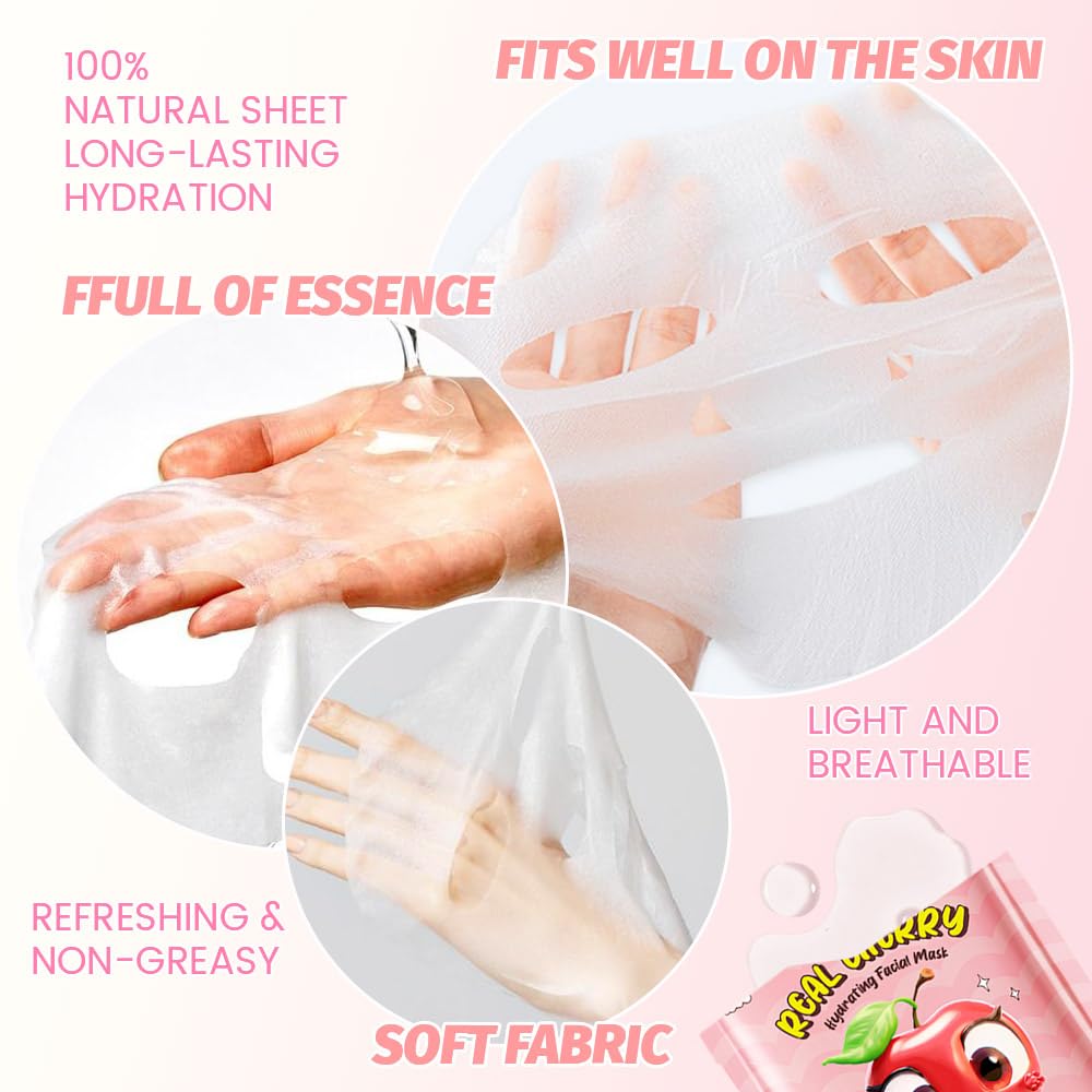 Kaely fruit masks gift box display, ideal for travel and gifting.