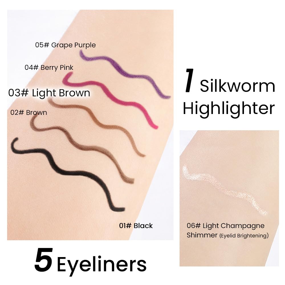 Kaely glitter and matte options enable versatile eye looks.