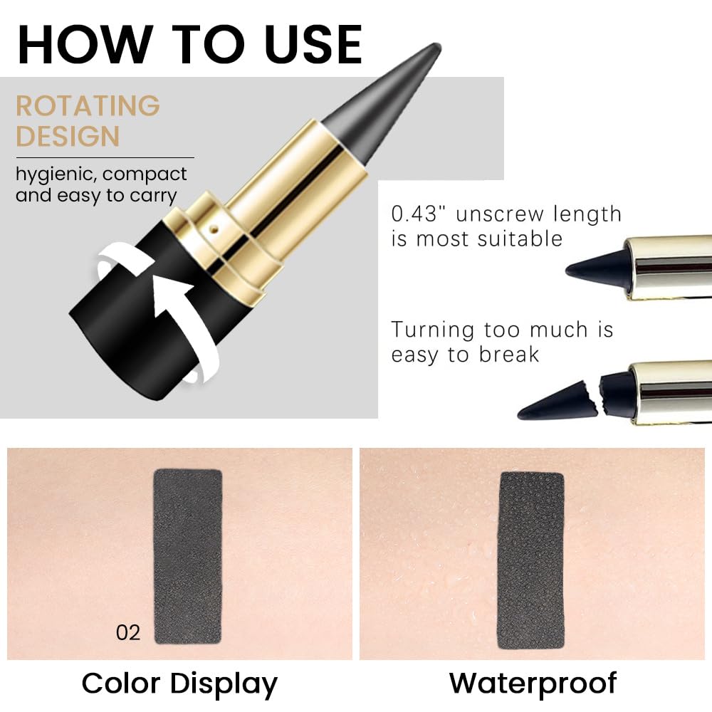 Kaely Gray Gel Eyeliner Pencil multiuse for eyes, lips, brows.