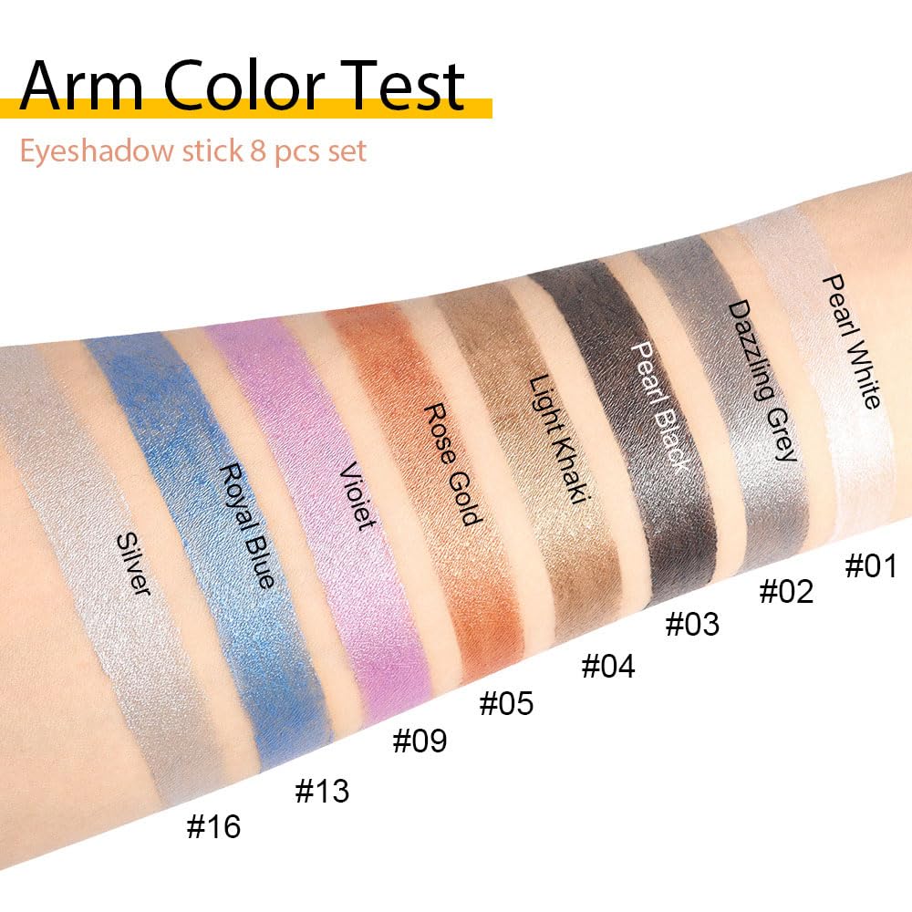 Kaely gray shimmer eyeshadow stick adds neutral definition
