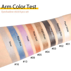 Kaely gray shimmer eyeshadow stick adds neutral definition