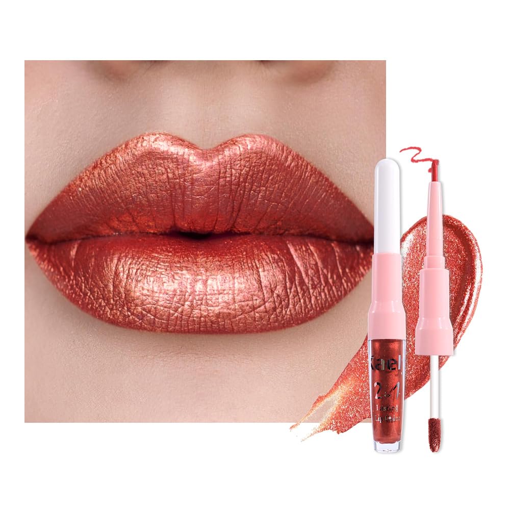 Kaely Impassion dual-ended lipstick and liner for precise lip definition.