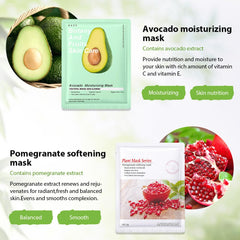 Kaely kids sheet mask opened for a hydrating skincare session.