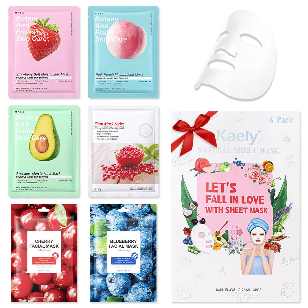 Kaely kids masks packaging displays variety and gift-ready spa experience.