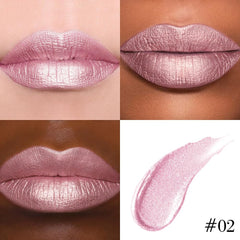 Kaely light pink metallic shade 02 applied for subtle everyday glamour.