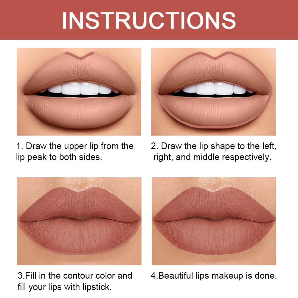 Kaely lip liner set packaging, gift-ready collection starter.