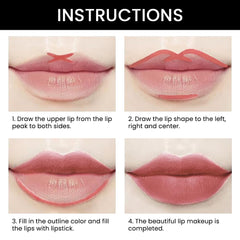 Kaely waterproof lipstick delivers durable color with matte finish.