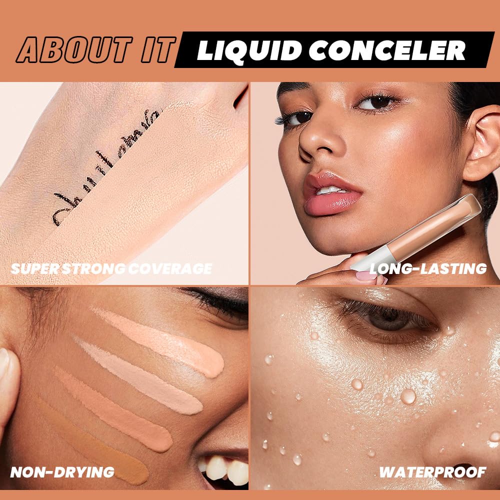 Kaely concealer stays waterproof and long-wearing through activities.