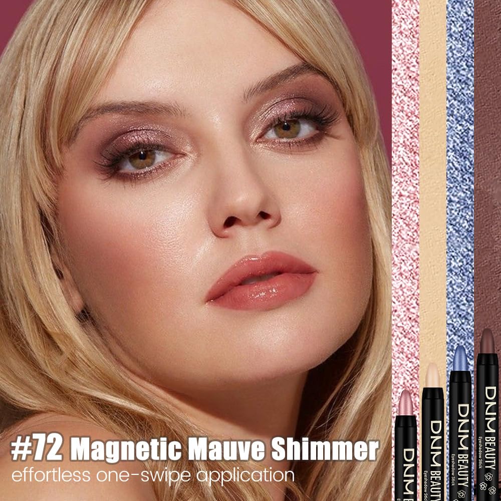Close-up of Magnetic Mauve shimmer on eyelid with silky finish