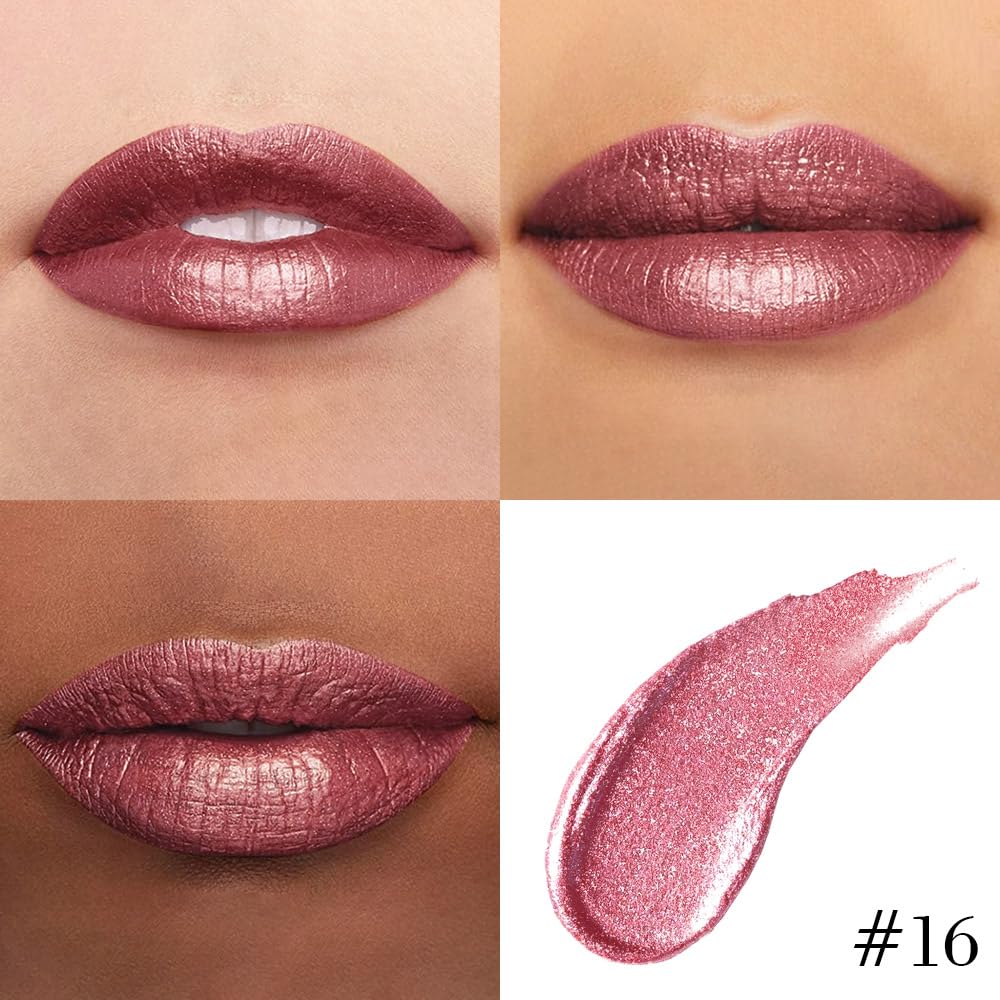 Kaely mauve metallic shade with pearl-like glow for lips