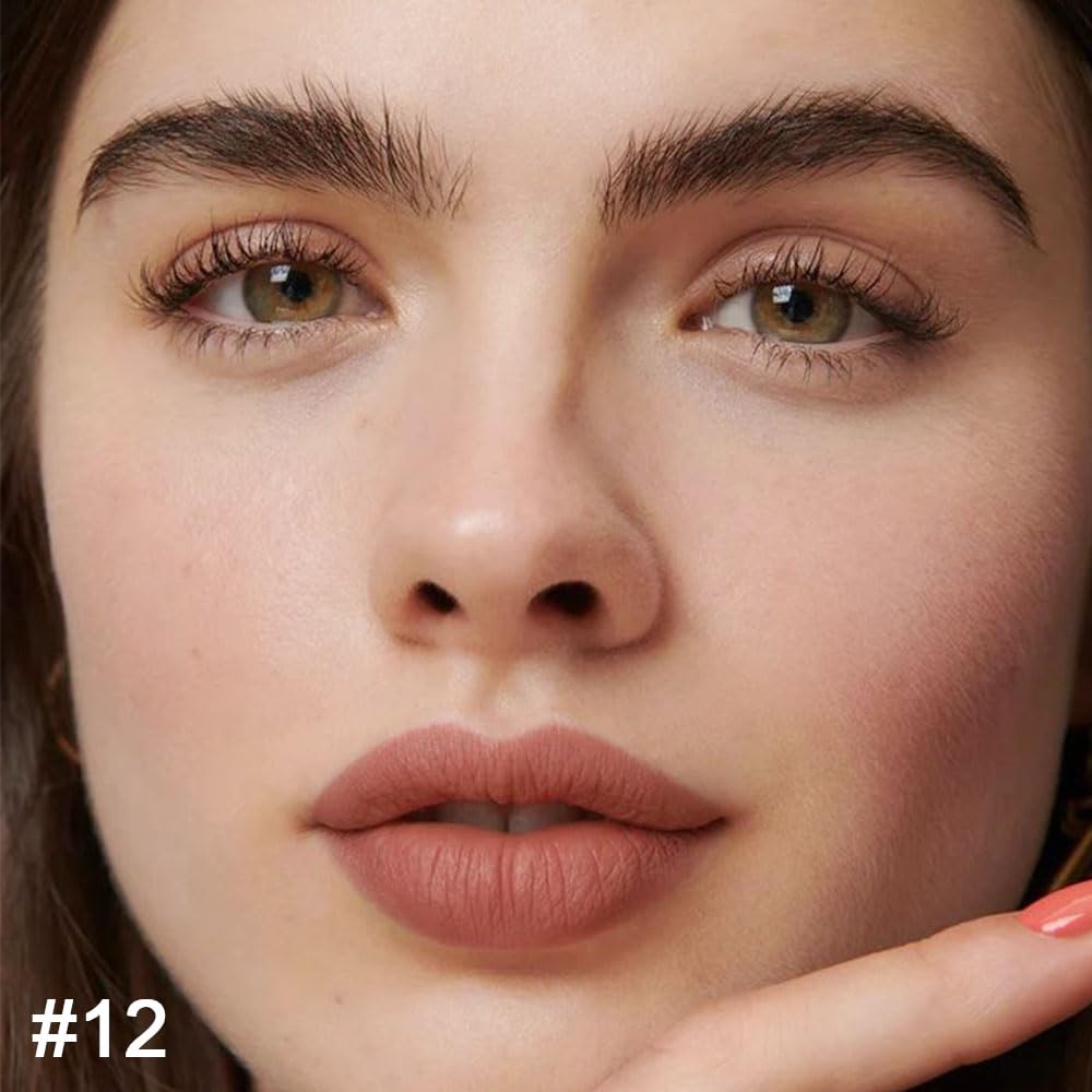 Kaely nude-brown lipstick swatch showing matte waterproof finish.