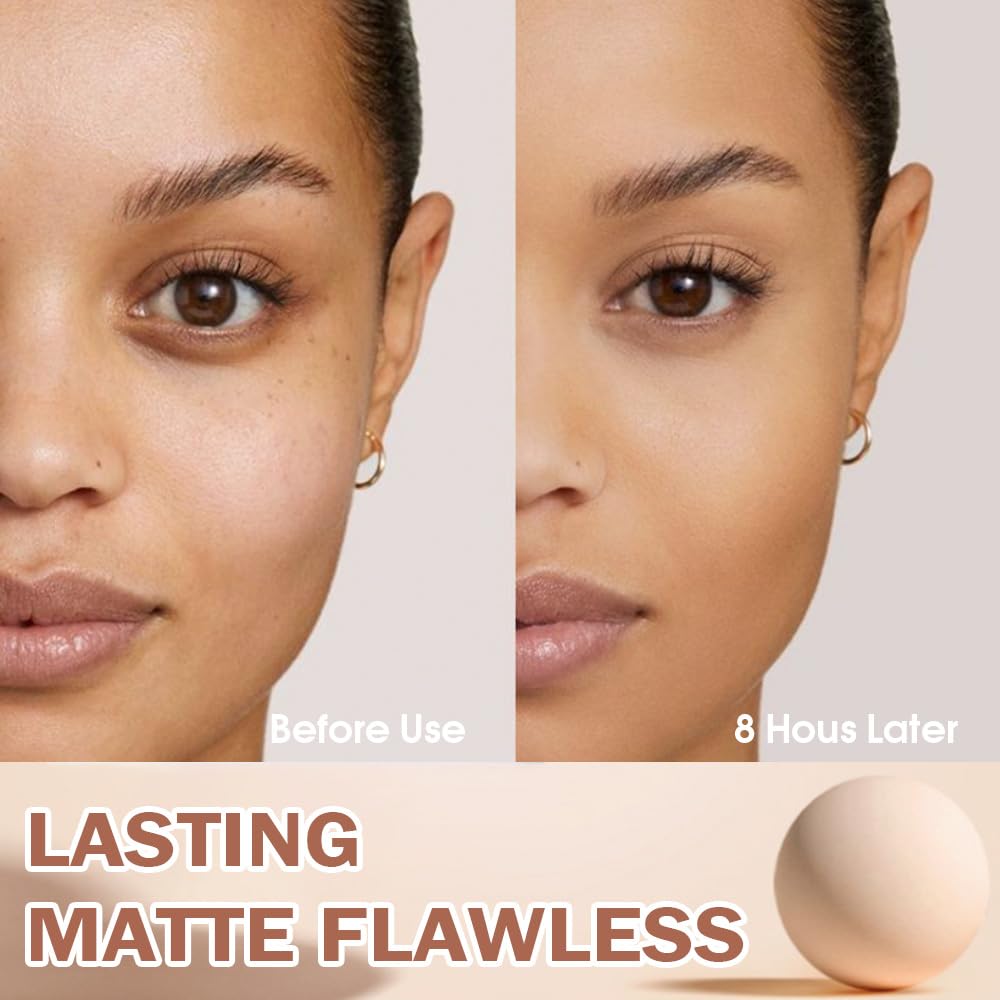 Kaely oil-control matte finish powder helps keep shine at bay.