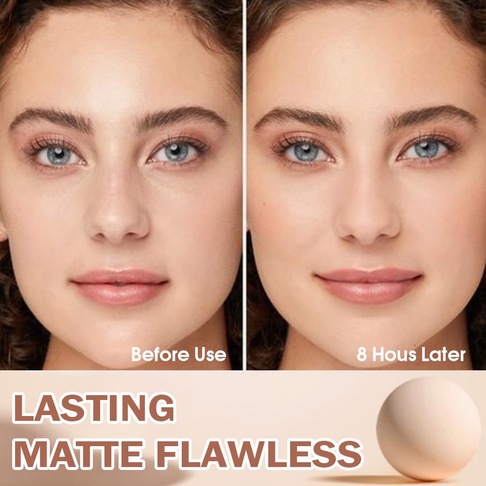 Kaely oil-control powder in Natural Beige 02 for a matte finish that lasts