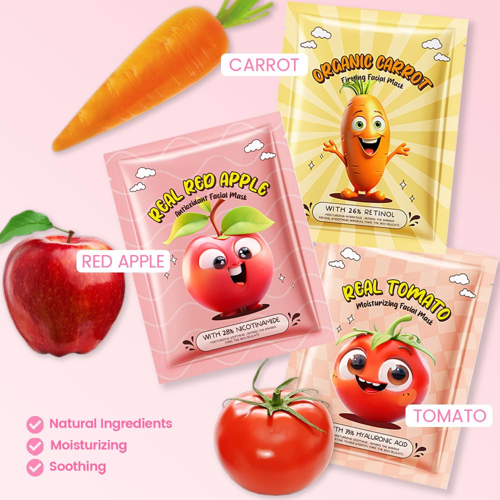 Kaely pineapple face mask sheet providing tropical hydration.