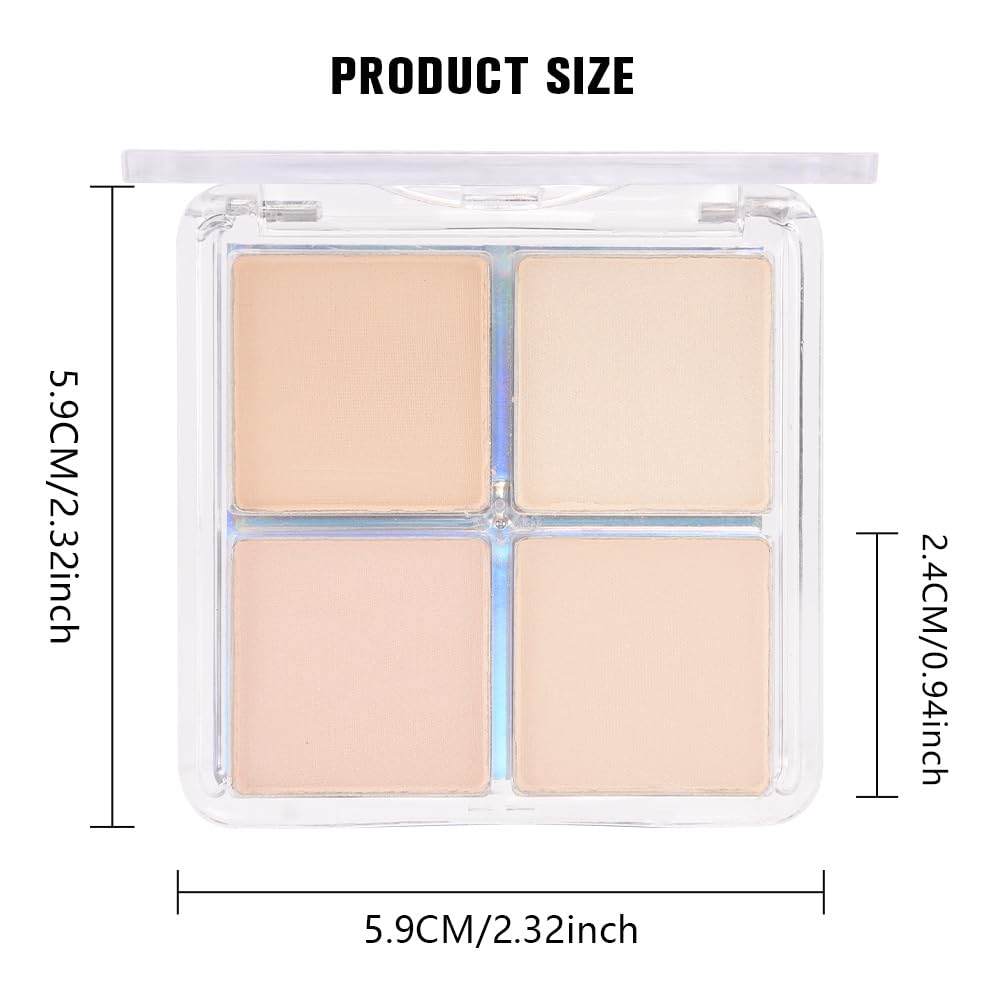 Kaely Powder Eyeshadow Quad is gentle on mature eyelids for comfortable wear.