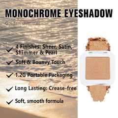 Kaely eyeshadow swatch on arm demonstrates waterproof, long-wear performance.