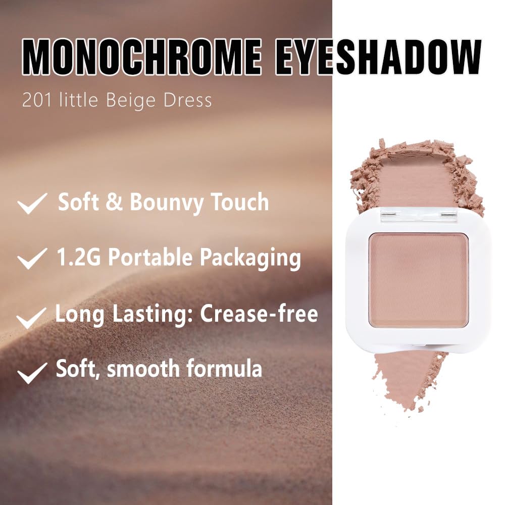 Kaely pressed single eyeshadow easy glide delivers seamless blending.