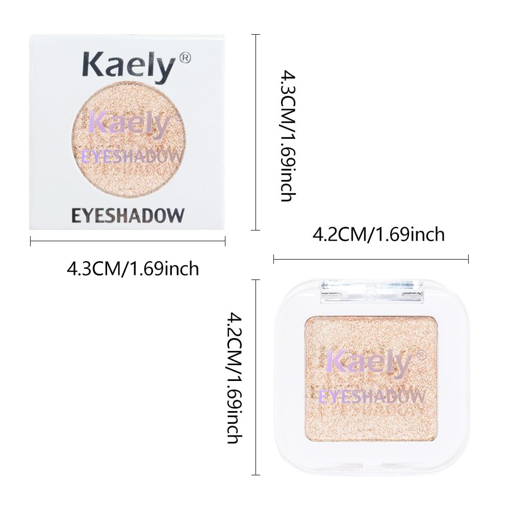 Kaely pressed single eyeshadow vegan and cruelty-free formula.