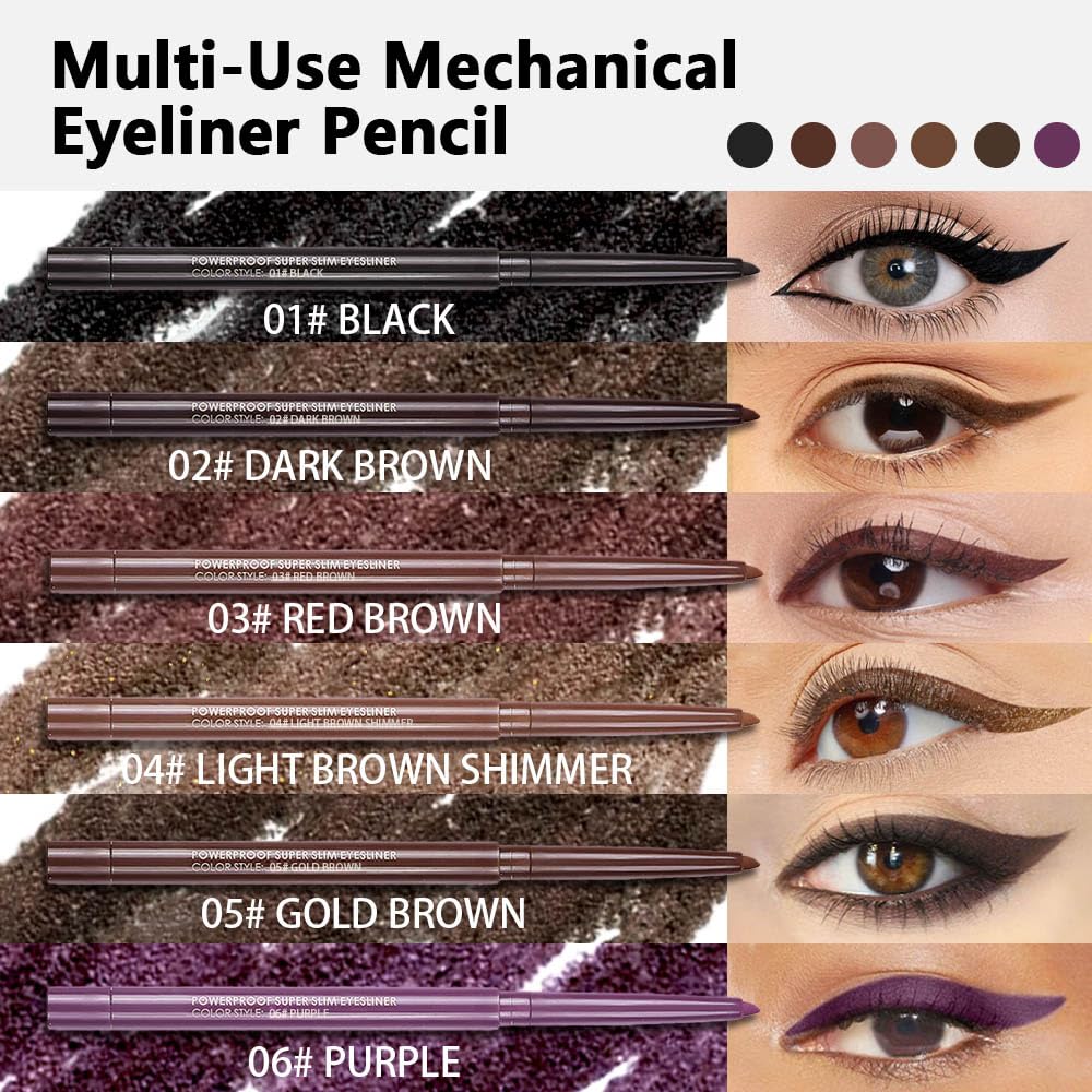 Kaely waterproof smudge-proof formula swatch shows lasting wear.