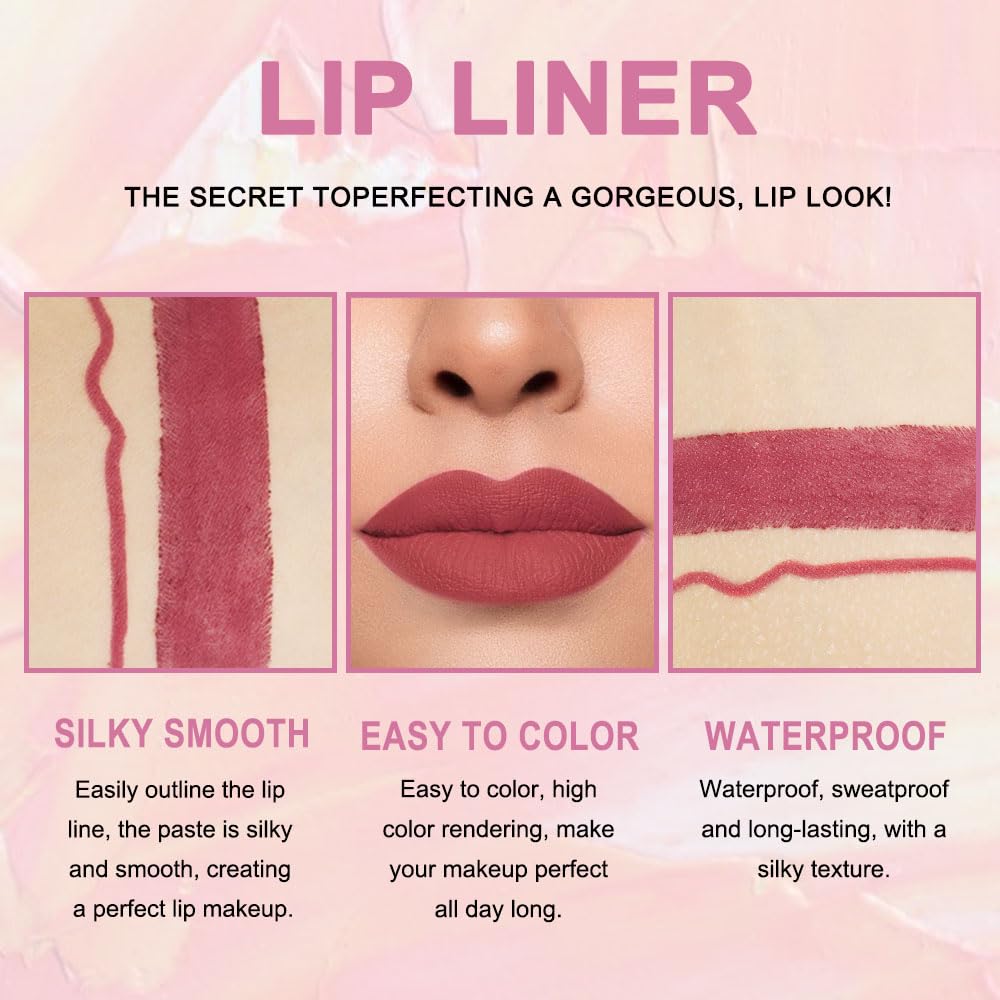 Kaely retractable lip liner pencil for quick, on-the-go touch-ups