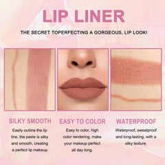 Kaely retractable lip liner design for easy touch-ups.