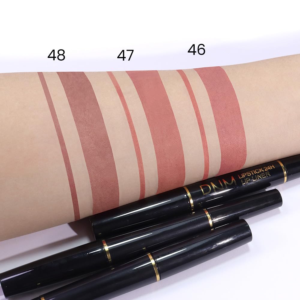 Retractable-pencil design supports on-the-go touch-ups.