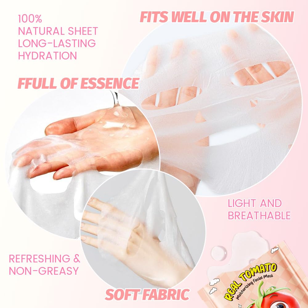 Kaely sheet masks close-up texture with silky serum for soft skin.