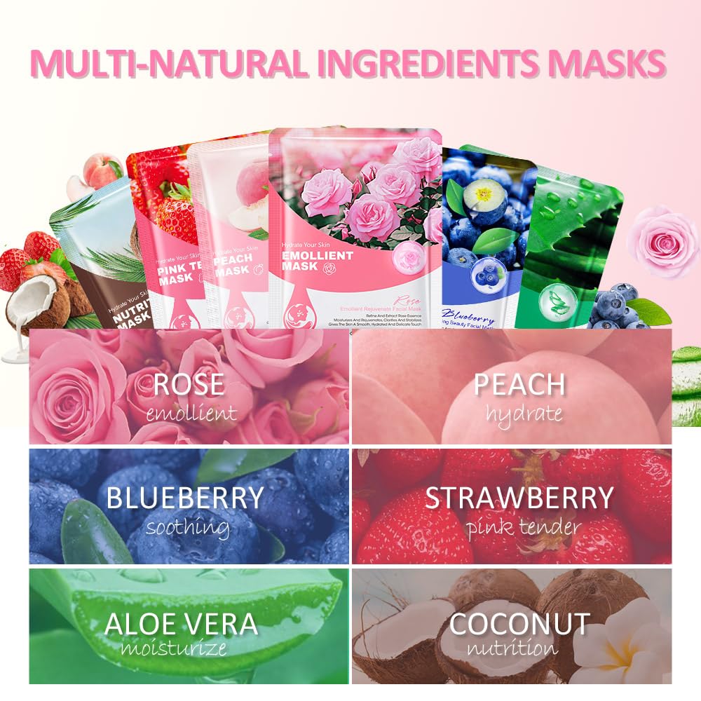 Kaely sheet masks hydrating skin image emphasizing deep moisturization and glow.
