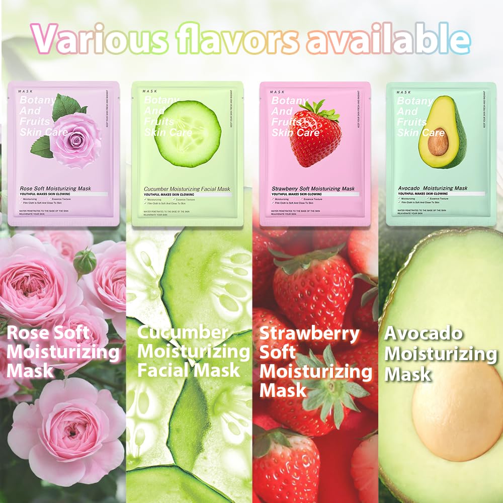 Kaely sheet masks spa day kit; gentle hydration for refreshed skin