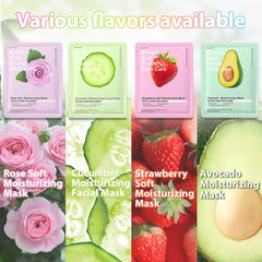Kaely sheet masks spa day kit; gentle hydration for refreshed skin