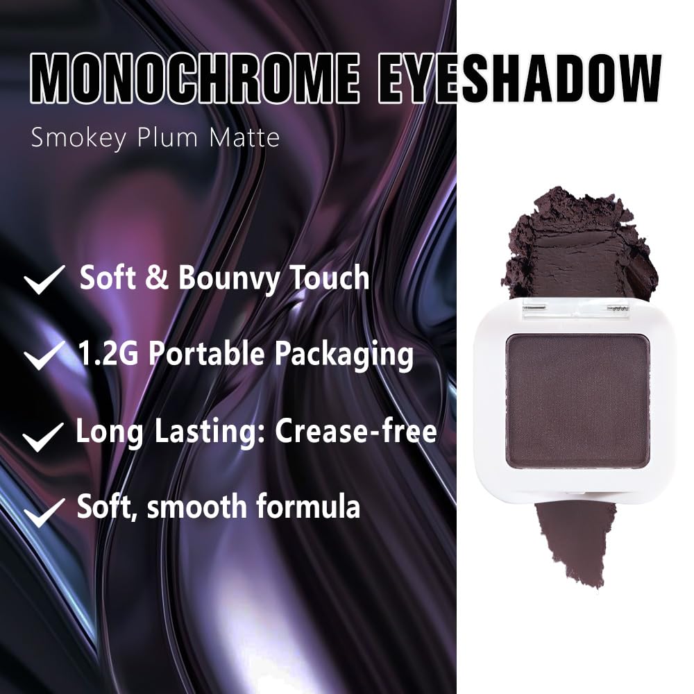 Swatch of Kaely Smokey Plum reveals pigmented, blendable color for everyday drama.
