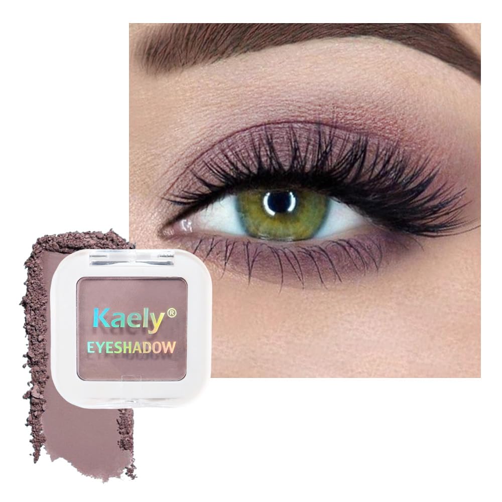 Kaely Taupe single eyeshadow in open jar with creamy, blendable texture for subtle daily looks.
